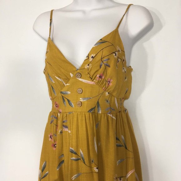 One Clothing Yellow Floral Sundress, NWT Size‎ XS - Picture 2 of 7